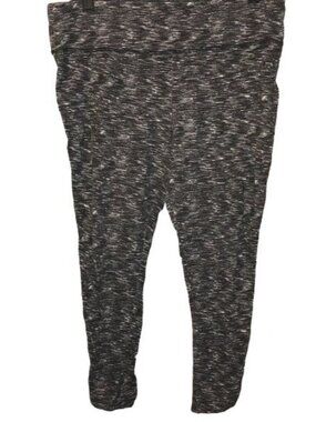 mossimo gray athletic capri short leggings pants cotton blend stretch large READ